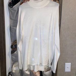TJ Maxx Cream colored sweater with stars